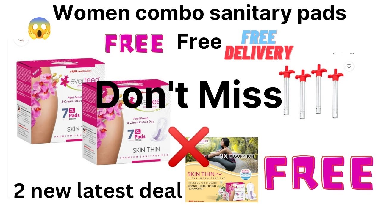 Women Free Sanitary pads combo And gas lighter at Just 70 Free coupon