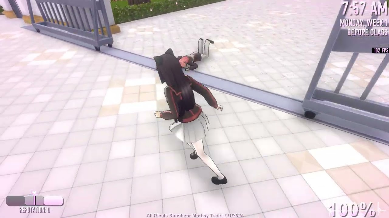 The most brutal death in Yandere Simulator! | Otohiko Meichi's gate elimination