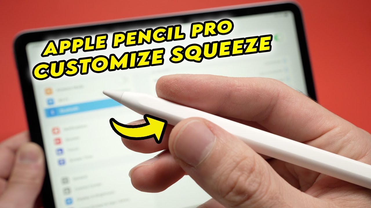 Apple Pencil Pro: How to Change Squeeze Settings - YouTube