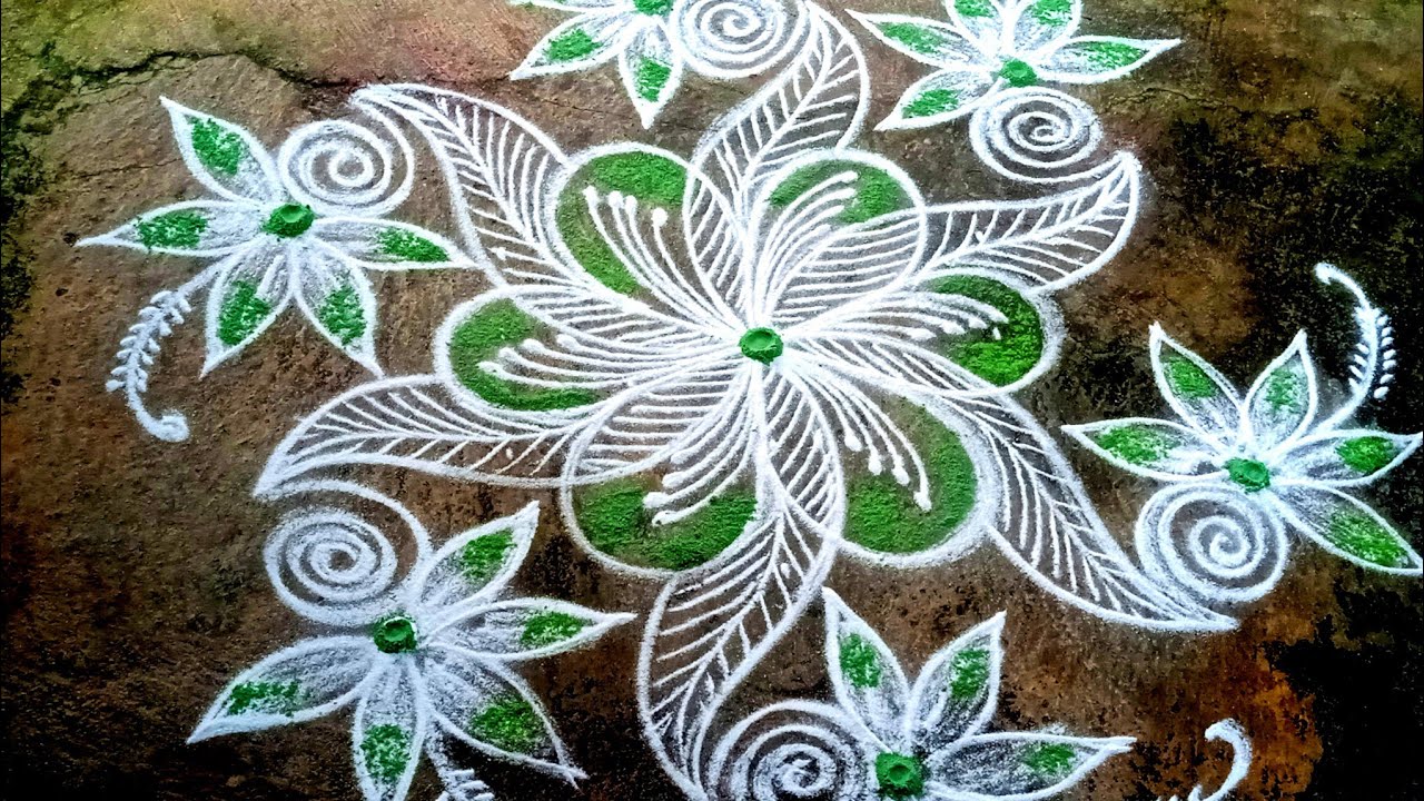 Thai poosam special 5*3 dots pulli kolam/ Thai madham traditional special muggulu/Tamilar Rangoli