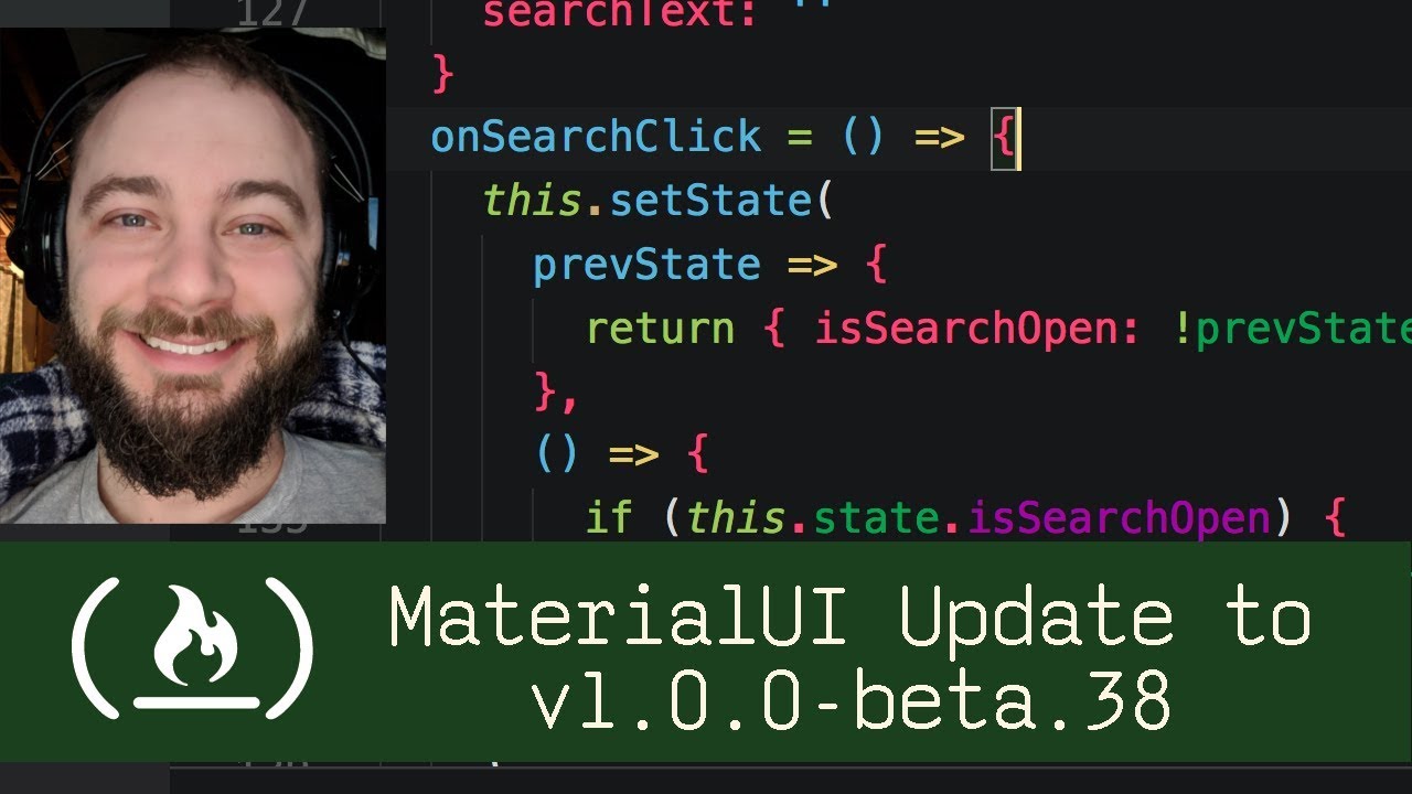 Material UI Update to v1.0.0-beta.38 (P5D47) - Live Coding with Jesse ...