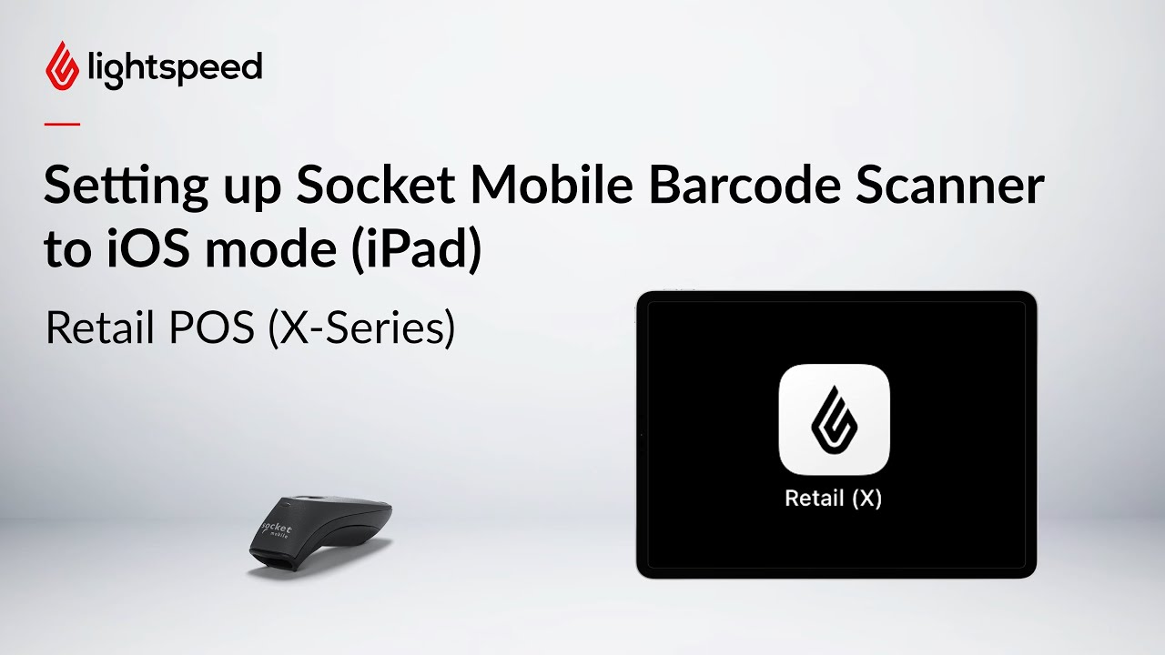 Setting up Socket Mobile Barcode Scanner to iOS mode (iPad) 