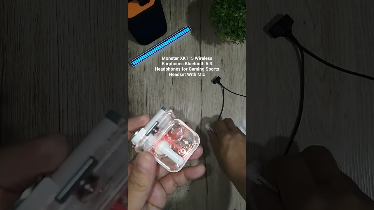 Monster XKT15 Wireless Earphones Bluetooth 5 3 Headphones for Gaming Sports Headset With Mic