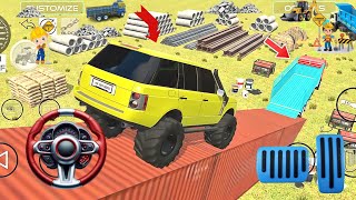 🥵Heavy Loading 🔥🔥 a Tractor and Road Roller Onto a Truck 😱💯 Heavy Vehicle Simulator🤩#gaming #tractor