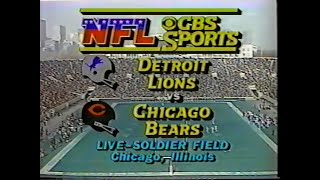 1981 NFL Week 12: Lions @ Bears