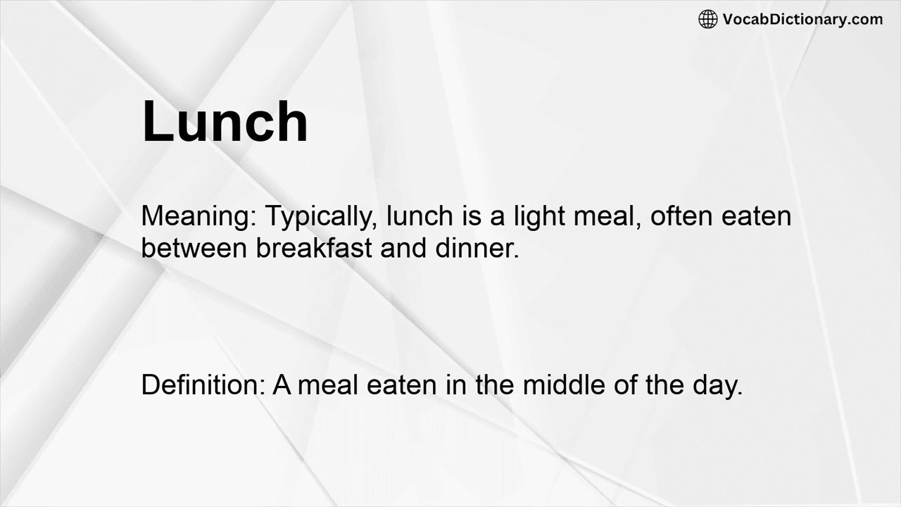 Lunch Meaning
