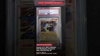 #4 - Ending Today - Link Below: Lucario LV.X 2007 Pokémon TCG Mysterious Treasures Holo 122/123…