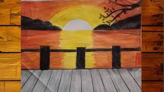 Scenery drawing easy //colourful drawing easy by Limu Art Gallery 36 views 6 months ago 3 minutes, 5 seconds