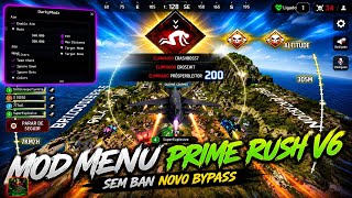 NOVO HACK MOD MENU PRIME RUSH GRÁTIS, DARKYMODZ V6 AIMKILL AVIÃO ATUALIZADO ANTIBAN MOD FIXED BAN 🇧