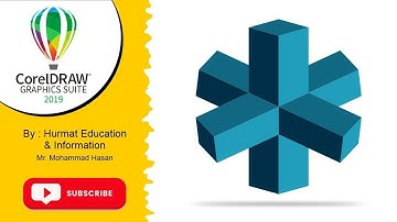 How To Draw 3D Shapes | 3D Shape Design Kaise Kare | CorelDraw Tutorial