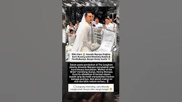 Kursi Kosong untuk Mendiang Ibu Amanda Bikin Semua Terharu 💐 #amandamanopo #kennyaustin #fyp