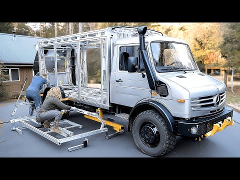 Couple Transforms Army Truck into Amazing Mobile Home | Start to Finish by @Out the gate Off road 🌞🏔️