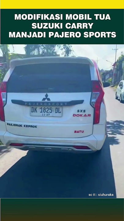 Mobil carry dimodifikasi jadi pajero sport #shorts