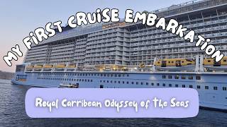 My First Royal Caribbean Cruise! 🚢 Boarding Odyssey of the Seas in Rome.