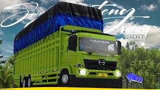 NO PASSWORD !! MOD BUSSID TRUCK HINO 500 EURO 4 TERBARU MUATAN GAYOR SUSPENSI LEMES EDISI 2025