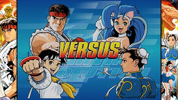 Capcom Fighting Evolution: [Arcade Mode]: Ryu & Sakura VS (Last 3 Stages)