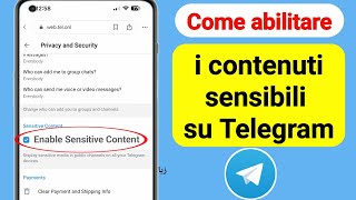 Come abilitare i contenuti sensibili su Telegramma iPhone | Disattiva i contenuti sensibili Telegram