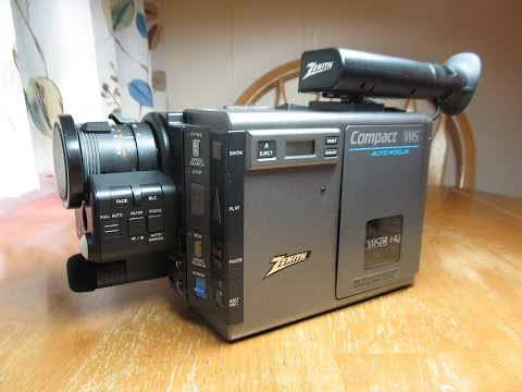 Zenith VM6200 (JVC GR-C7) VHS-C camcorder (1986), Part 1 - YouTube