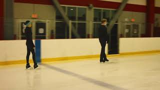 TRIANGLE FORMATION synchronized ice skating team. Durham , North Carolina