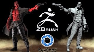 HELLBOY Full Character * ZBrush & Keyshot
