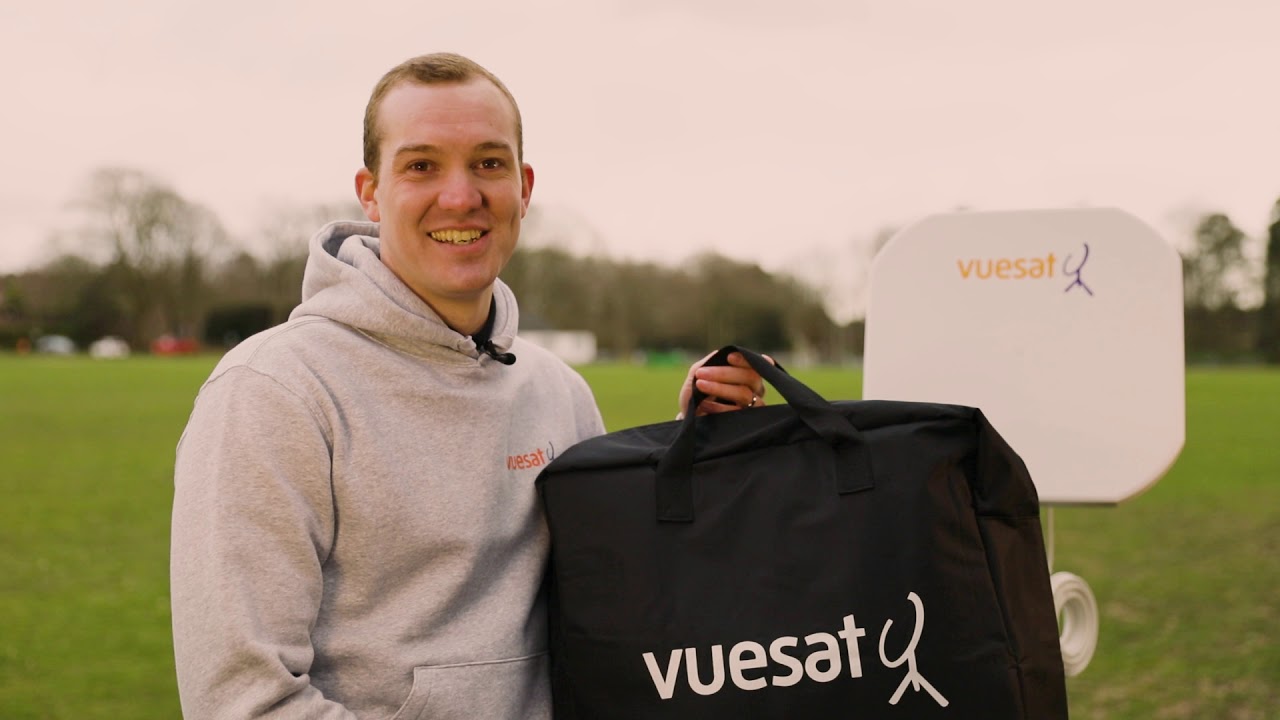 Vuesat EasyBeam Portable Satellite Dish System Designed for Avtex TV's