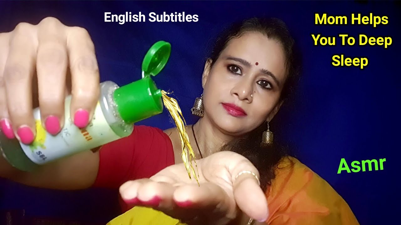ASMR Mom Helps You Sleep 😴 (Skincare, Body Massage, Back Scratching & Oil Champi ) | Dearly ASMR