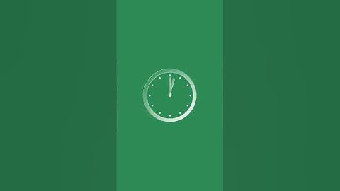 5 seconds stopwatch countdown timer vertical soft mint green screen