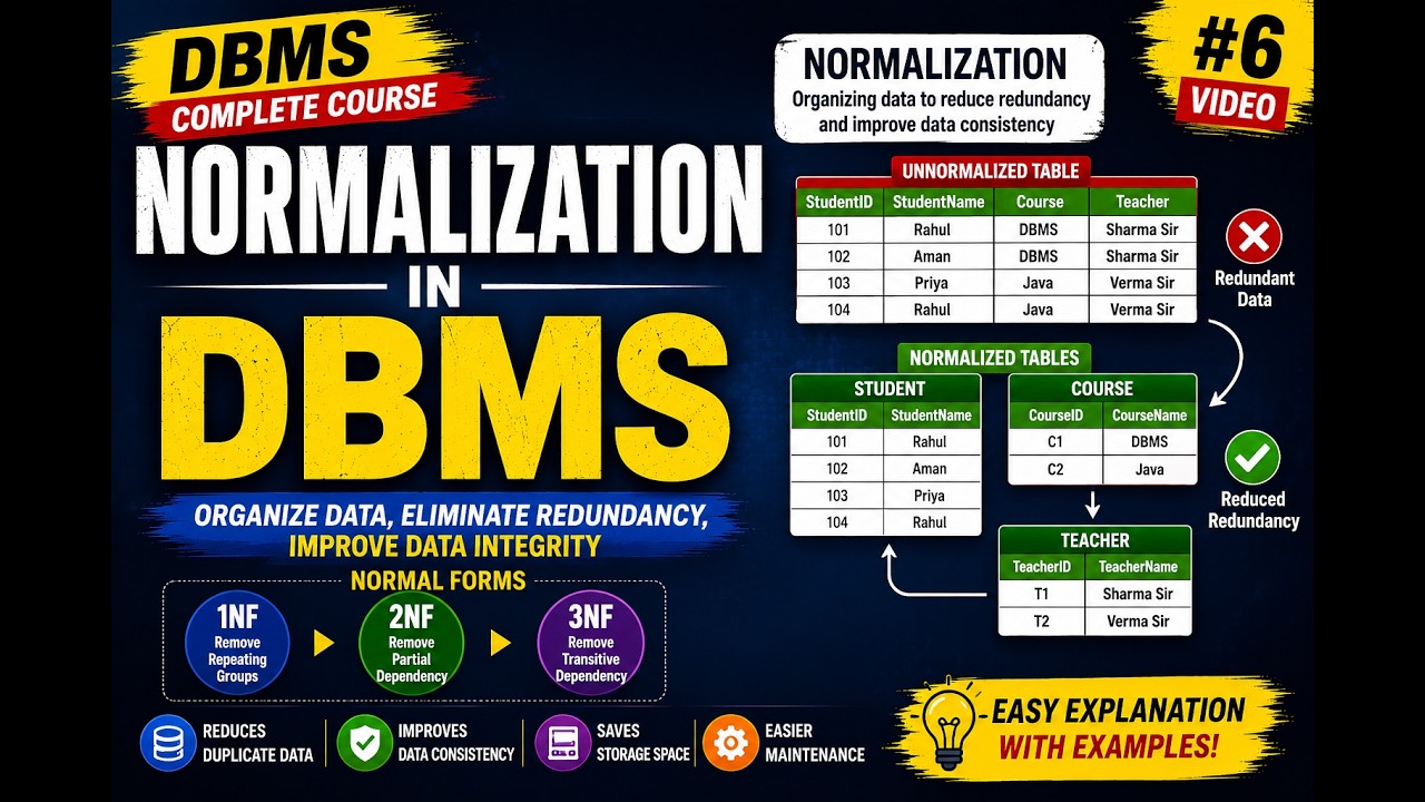 Normalization in DBMS - YouTube