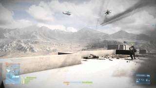 Suppression assist on an attack chopper with a pistol - Battlefield 3