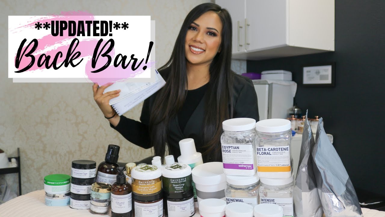 **UPDATED** MY BACK BAR PRODUCTS | PRICING AND TREATMENTS | SOLO ESTHETICIAN