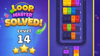Loop Master™: Color Jam Sort - Level 14 Walkthrough 🧩 | Relaxing Puzzle Solution 🌀