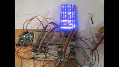 8 * 16  LED Matrix Display Project (Controlling with Arduino Uno Using Shift Register 74hc555)