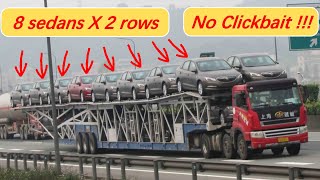 Super-Long Truck Compilation！Craziest Car Transporter Like Aircraft Carrier On The Road.unimaginable