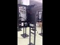 Installation process of floor mounted #touchscreen/hotel self-service ordering payment terminal
