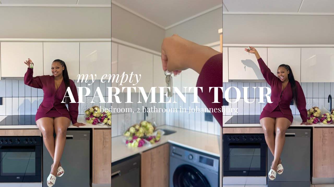 Экскурсия по моей пустой квартире! 2 спальни, 2 ванные комнаты в Йоханнесбурге || Южноафриканский...