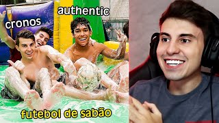 TENTE NÃO RIR COM AUTHENTIC GAMES | Desafio do futebol de sabão!