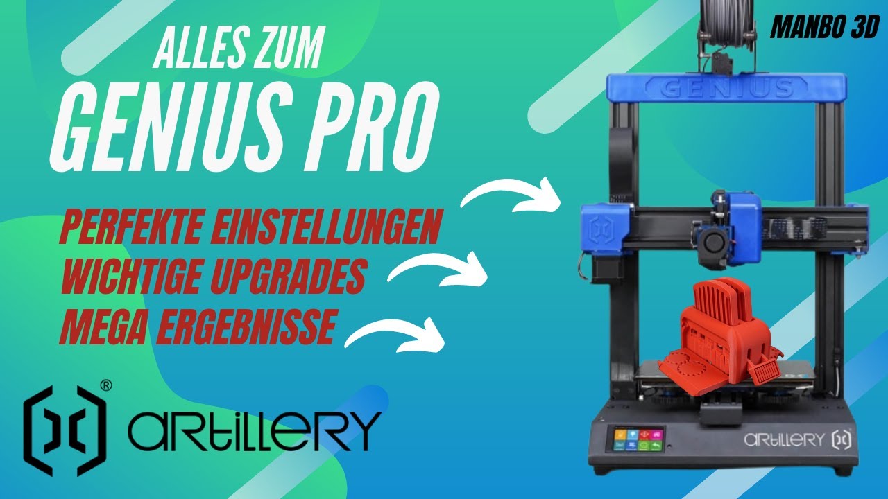 Artillery Genius Pro 2022 alle Einstellungen und Upgrades ! -- deutsch ...
