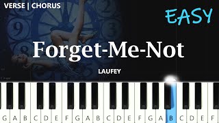 Laufey - Forget-Me-Not ~  EASY PIANO TUTORIAL