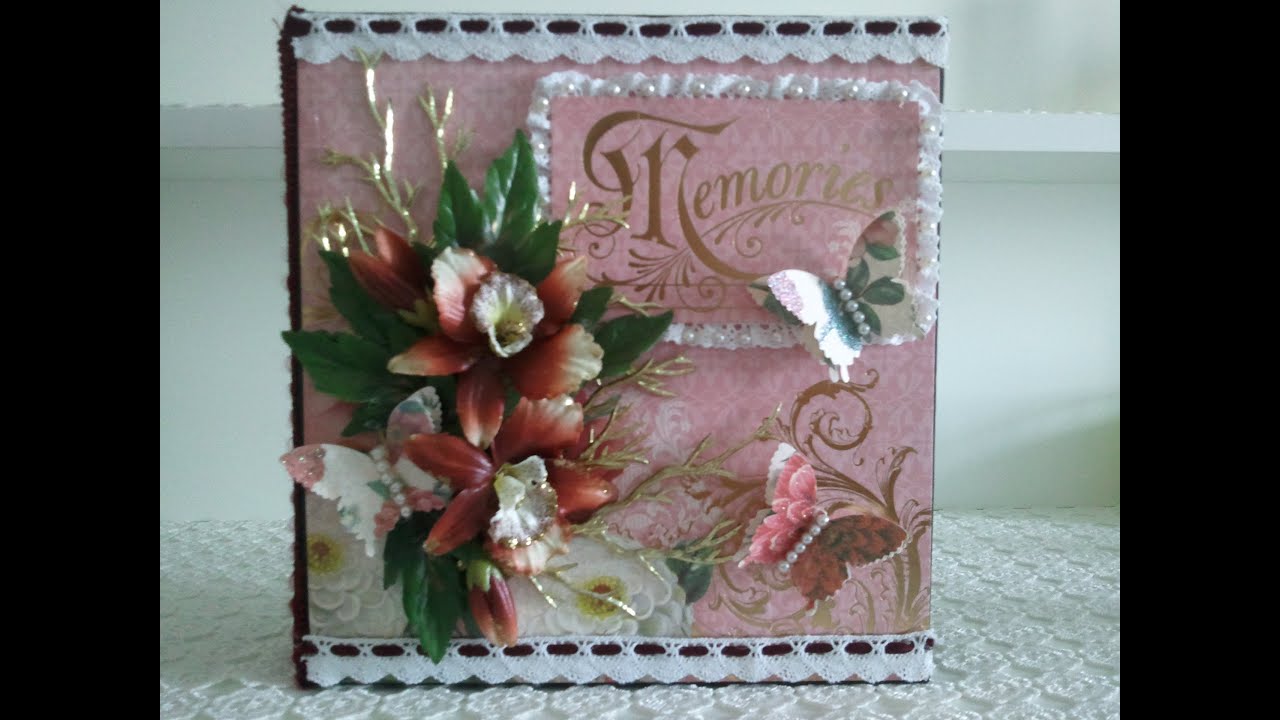DCWV Coral Couture - Memories Album scrapbooking