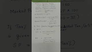 cbse class8 Comparing Quantities Formulas #maths
