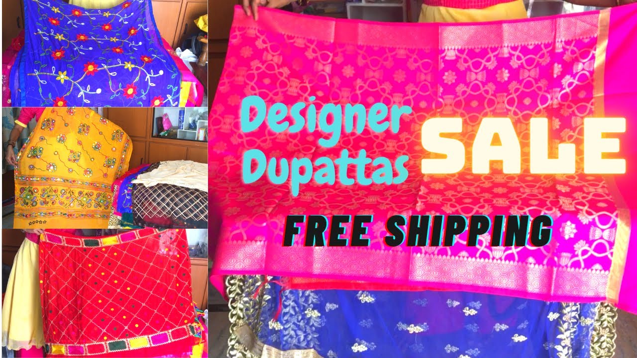 Designer Dupattas for SALEAll types of Dupattas free