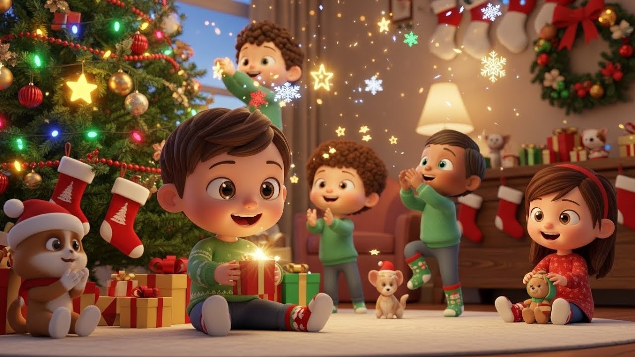 Праздник дома для Рождества | Популярная детская песенка | Пойте вместе с детьми