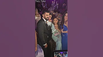 مي عمر واخواتها البنات في اول ظهور في فرح ريم سامي شوف جمالهم 