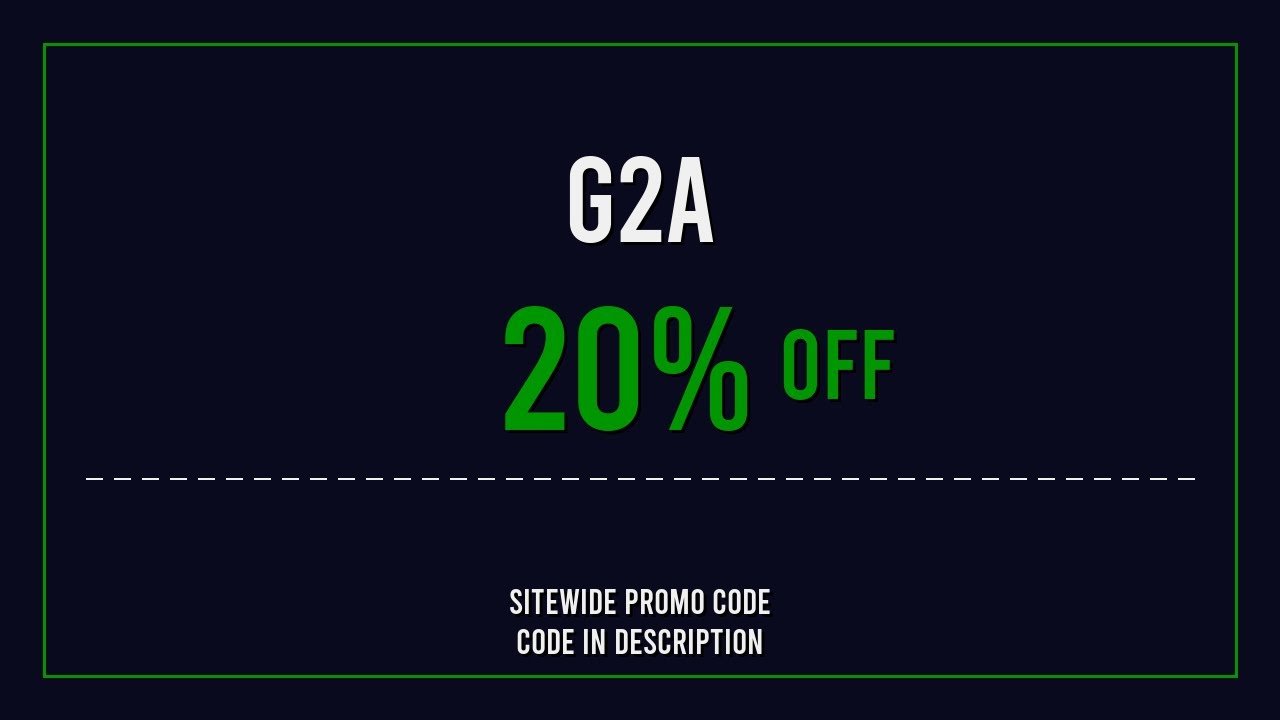 G2A Discount Code 2025 April