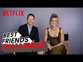 Manifests melissa roxburgh and josh dallas take the bff challenge  netflix