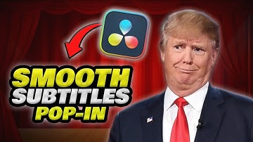 How To Make SMOOTH POP-IN Subtitles in 1 Minute! (Davinci Resolve 19)