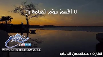 سورة القيامة ، الشيخ : عبدالرحمن الدلالي