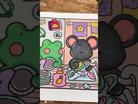 ASMR COLORING BOOK #asmrsounds #coloringbook #satisfyingvideo