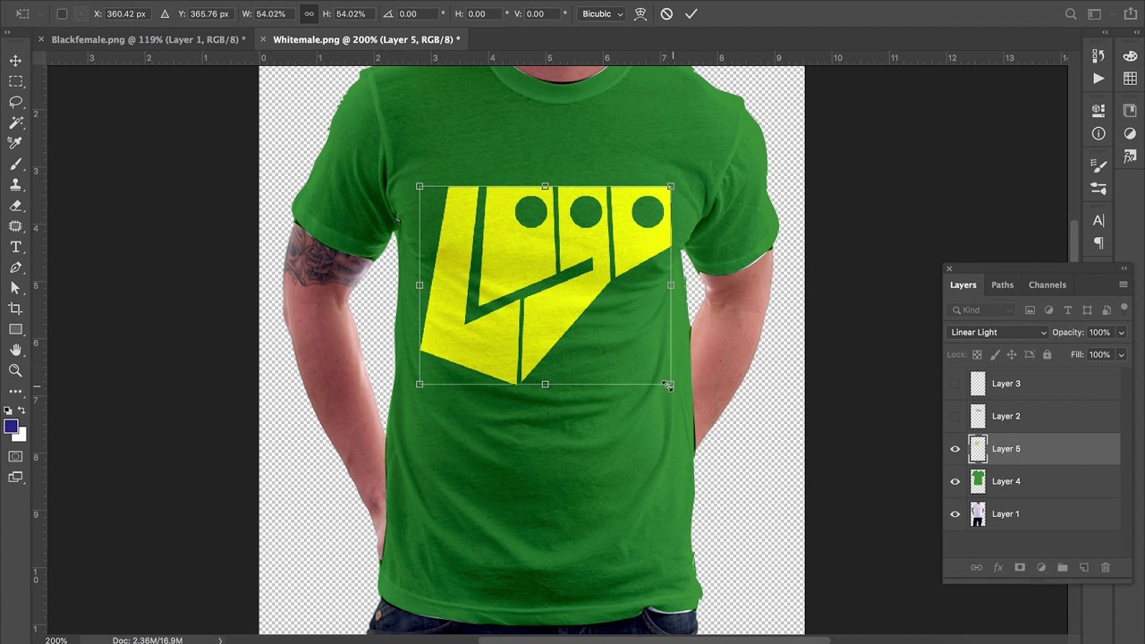 Photoshop T-shirt Tutorial - YouTube