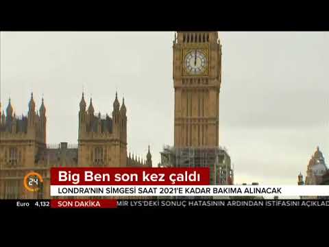 Londra'nın simgesi tarihi Big Ben saat kulesi bugün son kez çaldı